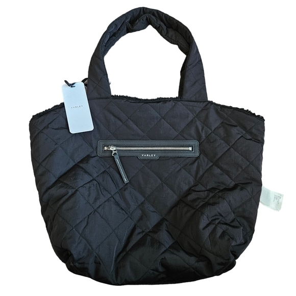 Varley Womens Amos Black Reversible Quilted Tote NWT - Picture 5 of 7